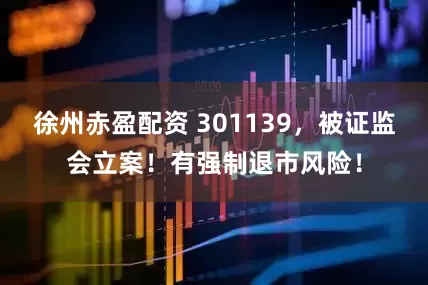 徐州赤盈配资 301139，被证监会立案！有强制退市风险！